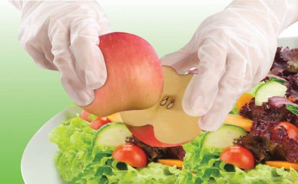 THERMOPLASTIC ELASTOMER (TPE) DOUBLE TEXTURED GLOVE FOR FOOD HANDLING